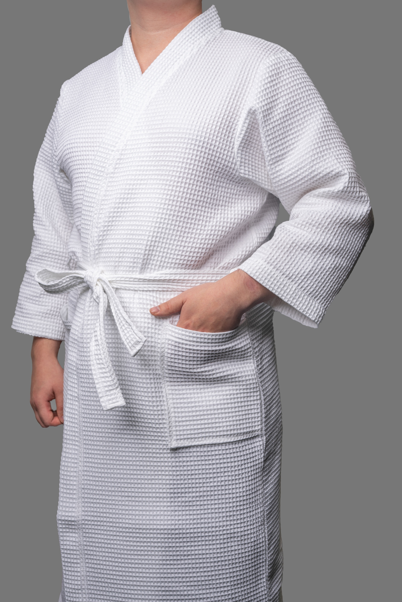 Халат, вафельный New, размер XL (52-54), 220 +/-5 г/м2