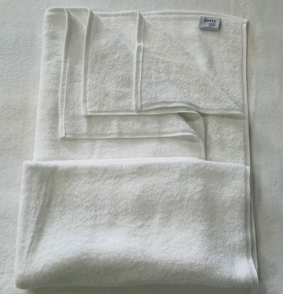 Полотенце, 70х140см, 550г/м2, 100% хл, цвет-белый, без лого: 2/20