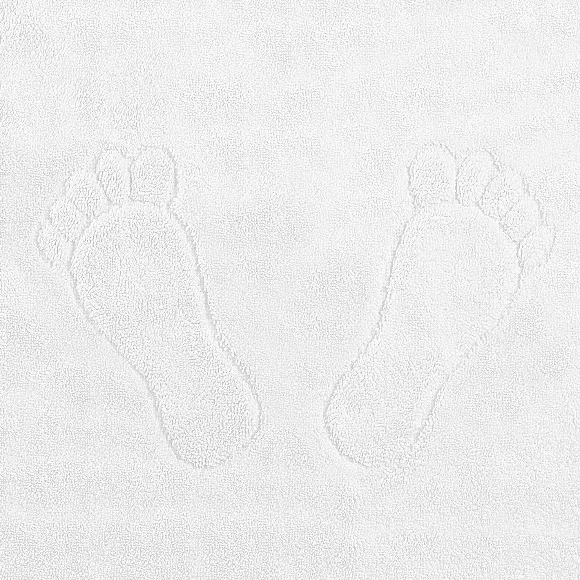 Полотенце для ног,50х70 см,750 г/м2, 100% хл, цвет-белый, "ножки": 4/40