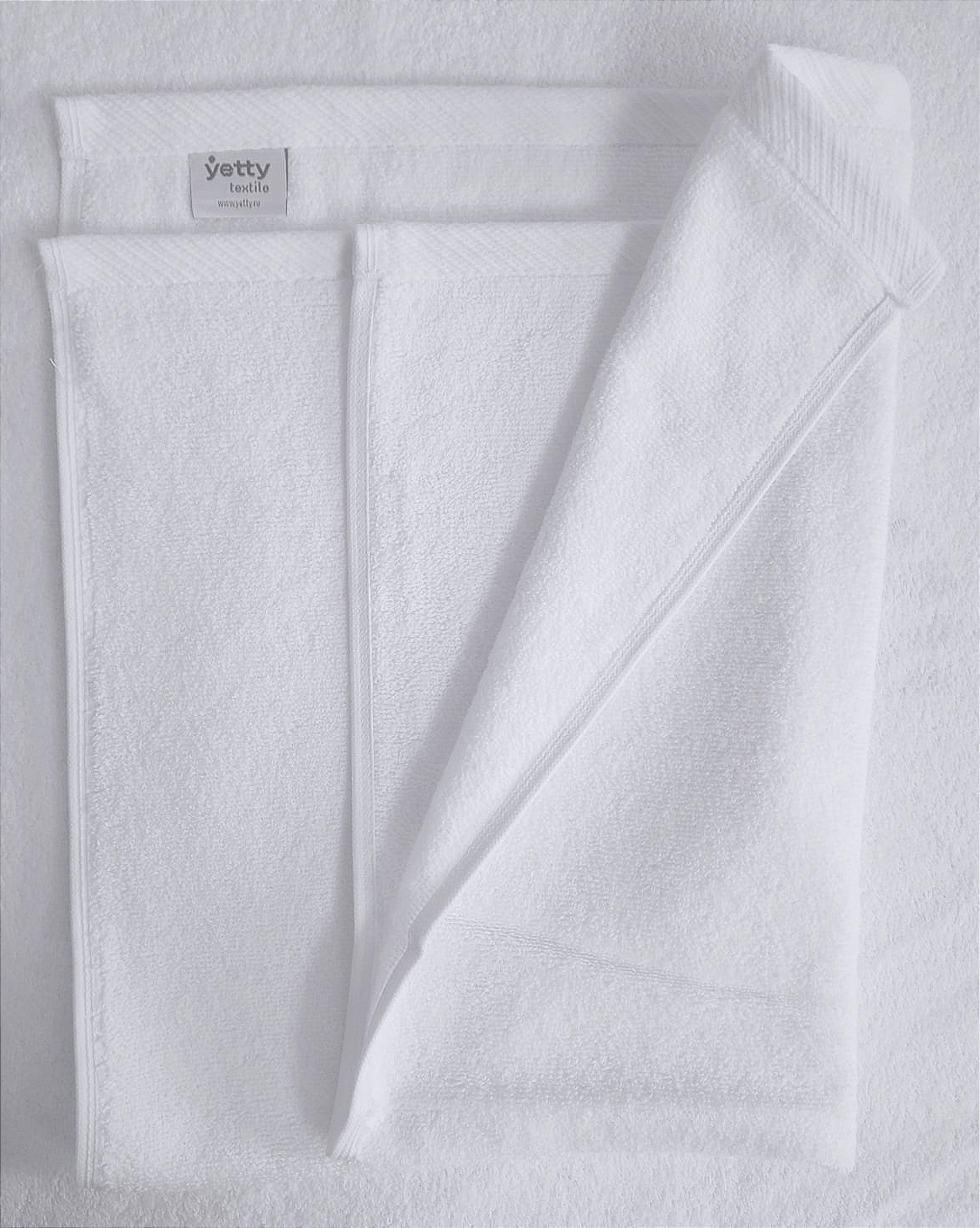 Полотенце, 50х70см, 500г/м2, 100% хл, цвет-белый, без лого: 10/80