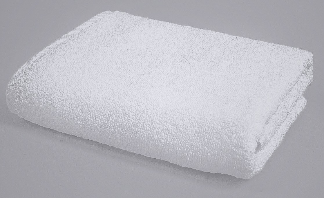 Полотенце банное, 100х150см, 550г/м2, 100% хл, белое: 1/15