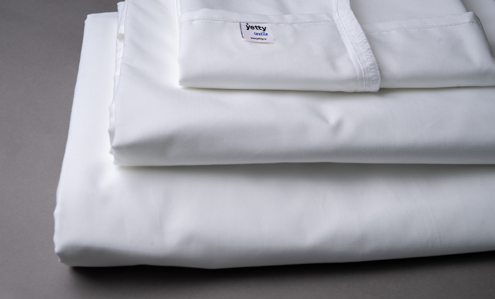 Простыня, сатин, 160х260 см, 100% хл, 135 г/м2, цвет - белый: 1/30