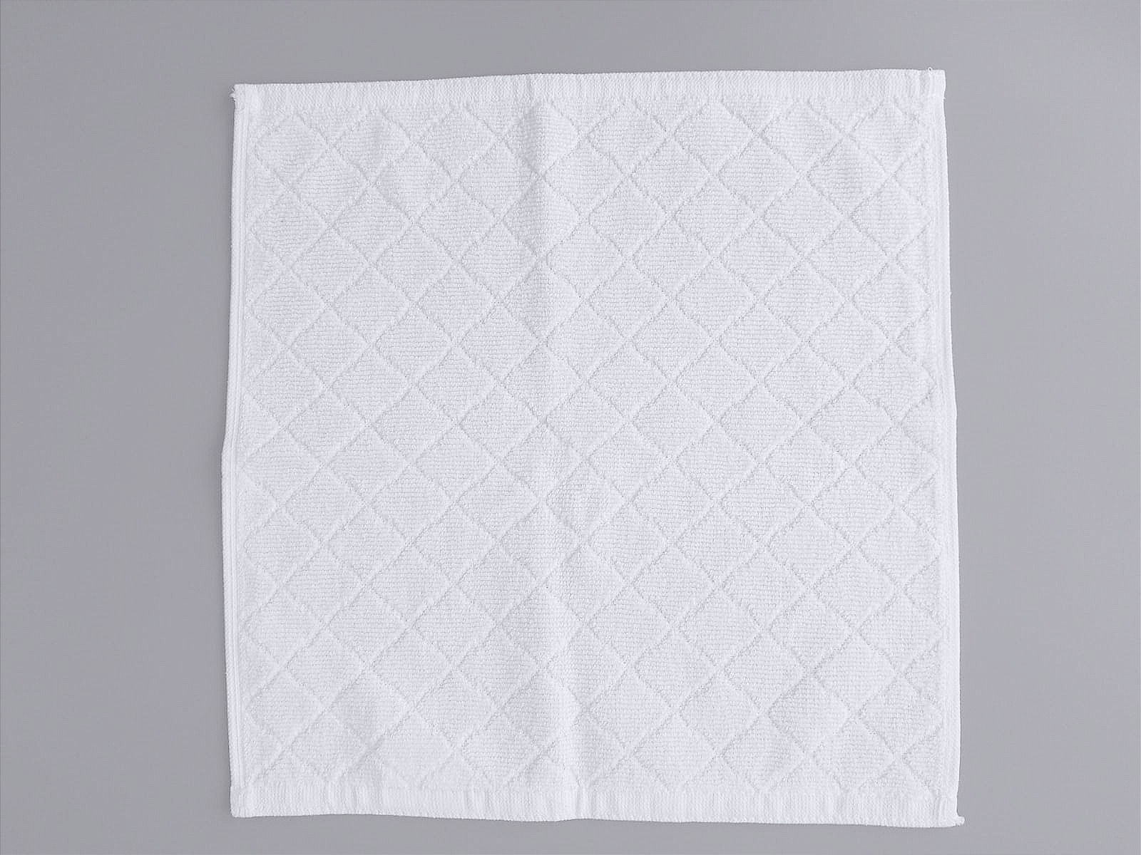 Полотенце для лица, 30х30 см, 450г/м2, 100% хл, белое, жаккард "орнамент"/ Face towel, 30x30 cm, 450 GSM, 100% ct, white, jacquard "ornament": 1/300