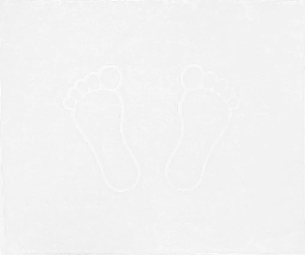 Полотенце, 50х70см, 650г/м2, 100% хл, цвет-белый, "ножки": 1/72