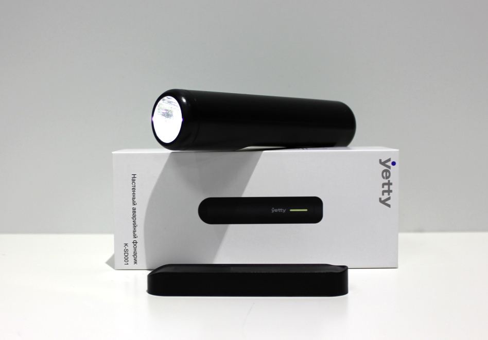 Фонарик аварийный Йетти, черный : 1/50