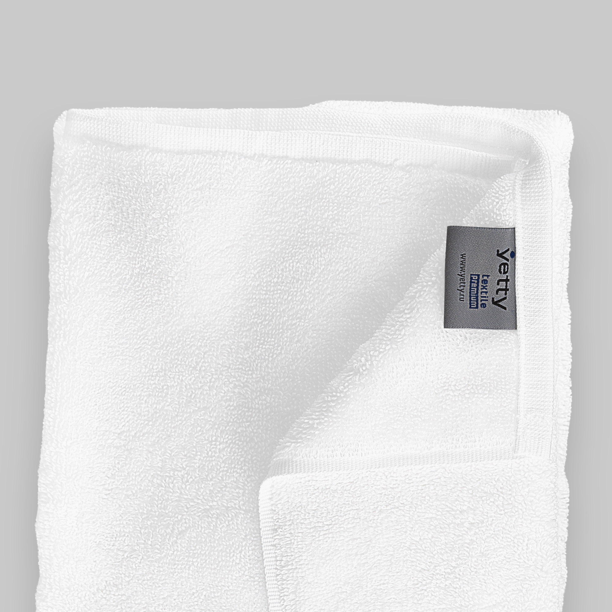 Полотенце, 70х140см, 550г/м2, 100% хл, цвет-белый, без лого: 2/20