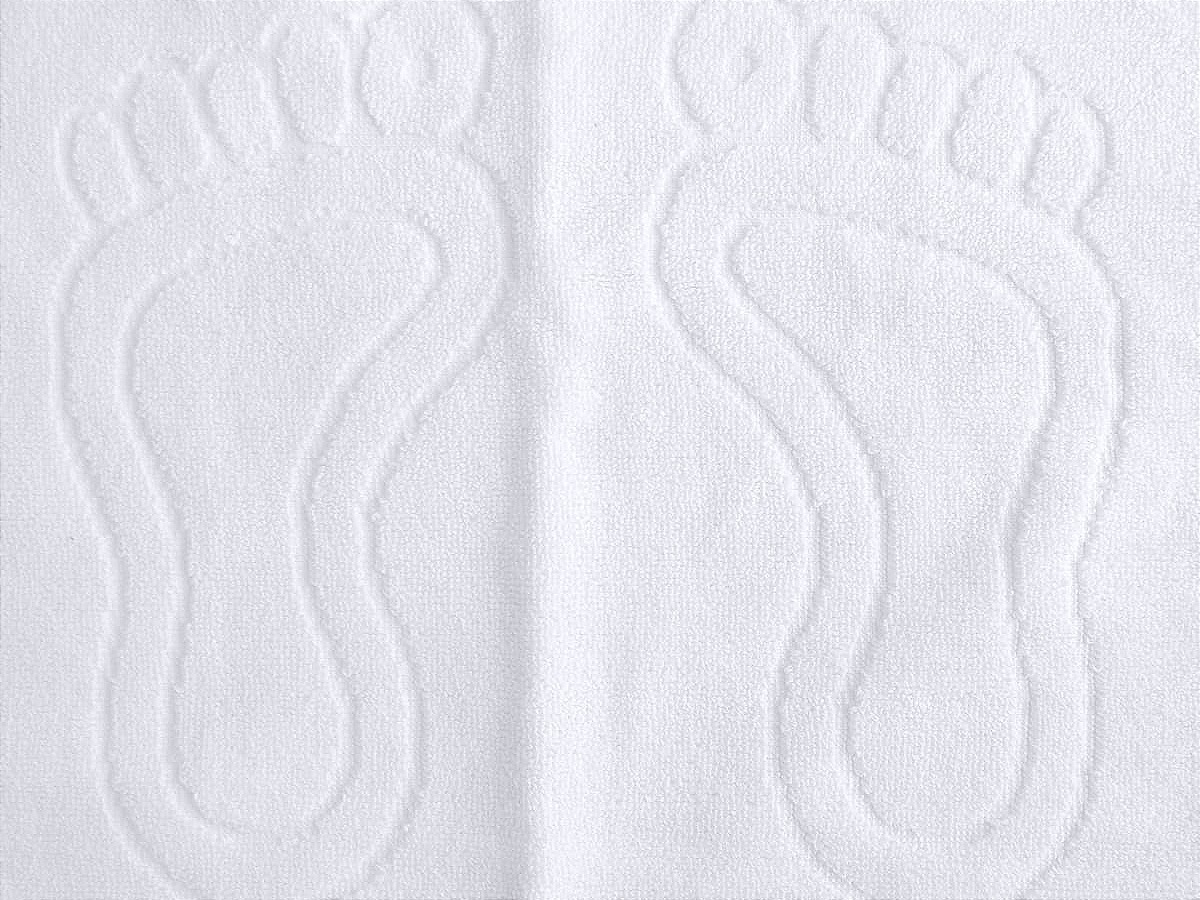 Полотенце для ног, 50х70 см,  650 г/м2, 100% хл, цвет-белый: 72/72