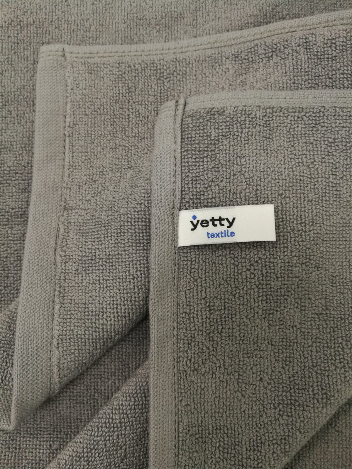 Полотенце, 100х150см, 500г/м2, 100% хл, цвет-серый (197), без лого: 1/15