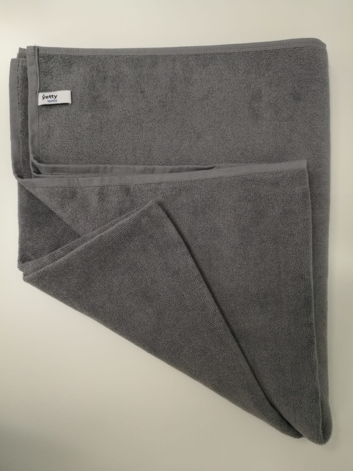 Полотенце, 100х150см, 500г/м2, 100% хл, цвет-серый (197), без лого: 1/15